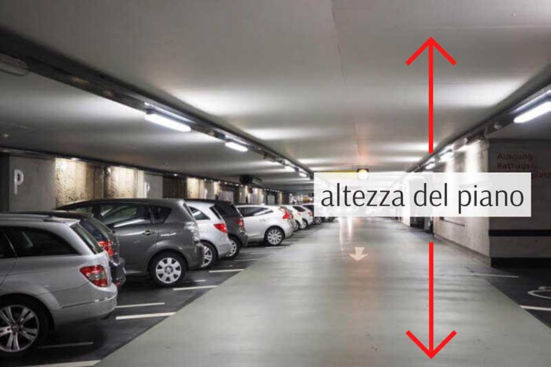 altezza del piano autorimessa - smoke management autorimessa