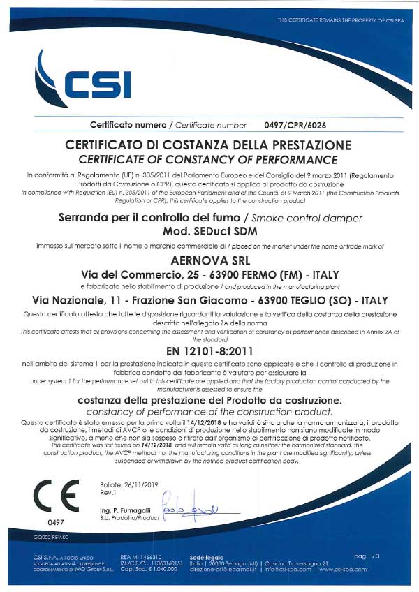 Certificato CE