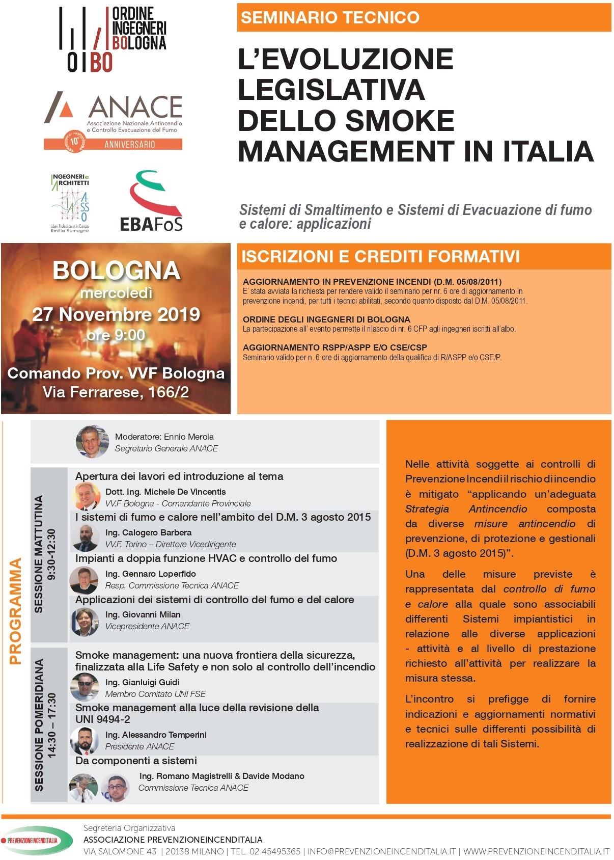 l evoluzione normativa dello smoke management in italia