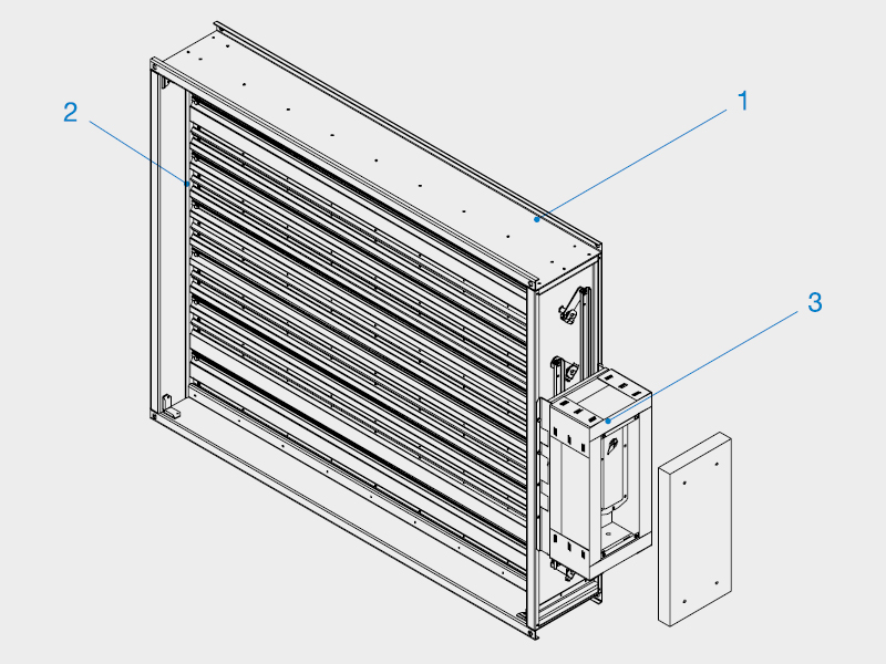 serranda controllo fumo e calore comparto multiplo sdm